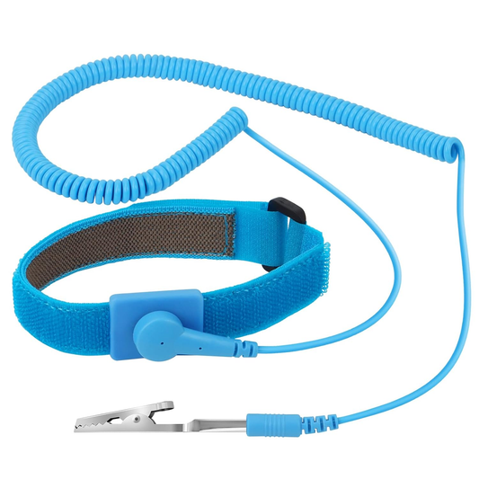 STREBITO Anti Static Wrist Strap, 11" Adjustable Antistatic Wrist Band Grounding Bracelet ESD Wrist Strap with Alligator Clip, Extra Long Cord Electronics Repair Tool for Laptop Computer PC Building