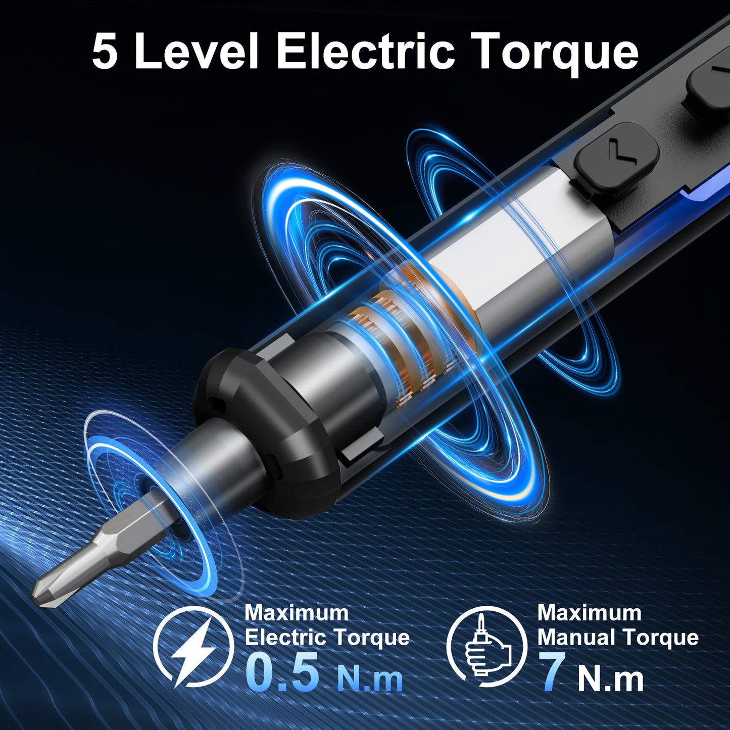 STREBITO Mini Electric Screwdriver, 67 in 1 Electric Precision Screwdriver Set - 50 S2 Preicison Bits, 5 Torque Settings, 4 LED Lights, Cordless Screwdriver Repair Tool Kit for PC Building Electronics