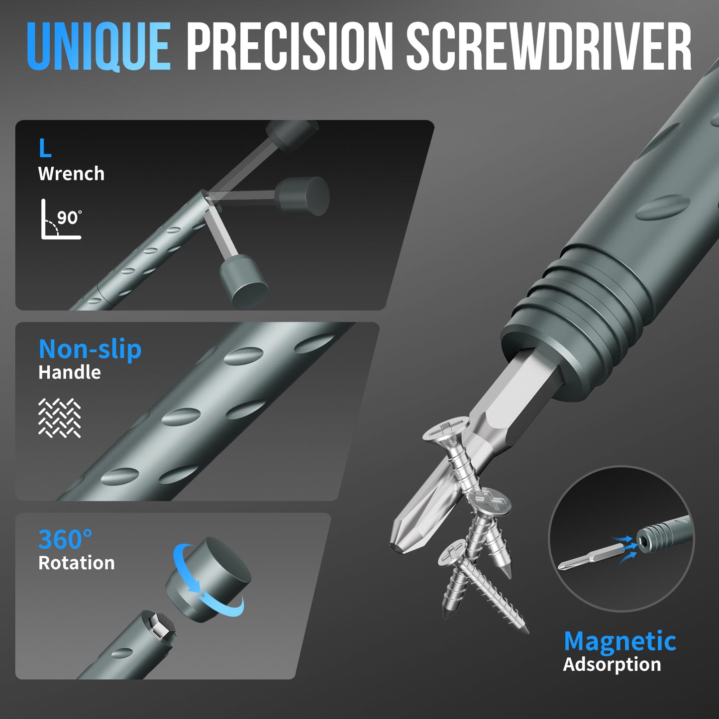 STREBITO 55-in-1 Precision Screwdriver Set, Compact Magnetic Repair Tool Kit with 2-in-1 Screwdriver, Mini Wrenches, Pry Tools and Specialty Bits for Electronics, Computer, Laptop, Phone, Bike