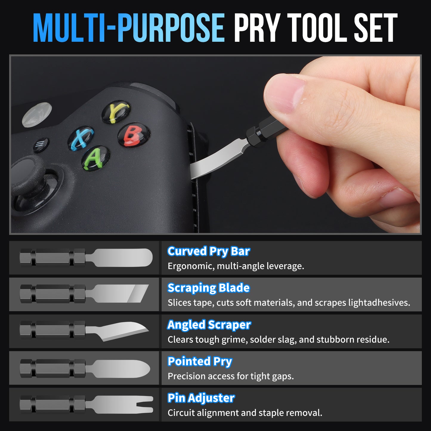 STREBITO 55-in-1 Precision Screwdriver Set, Compact Magnetic Repair Tool Kit with 2-in-1 Screwdriver, Mini Wrenches, Pry Tools and Specialty Bits for Electronics, Computer, Laptop, Phone, Bike（副本）